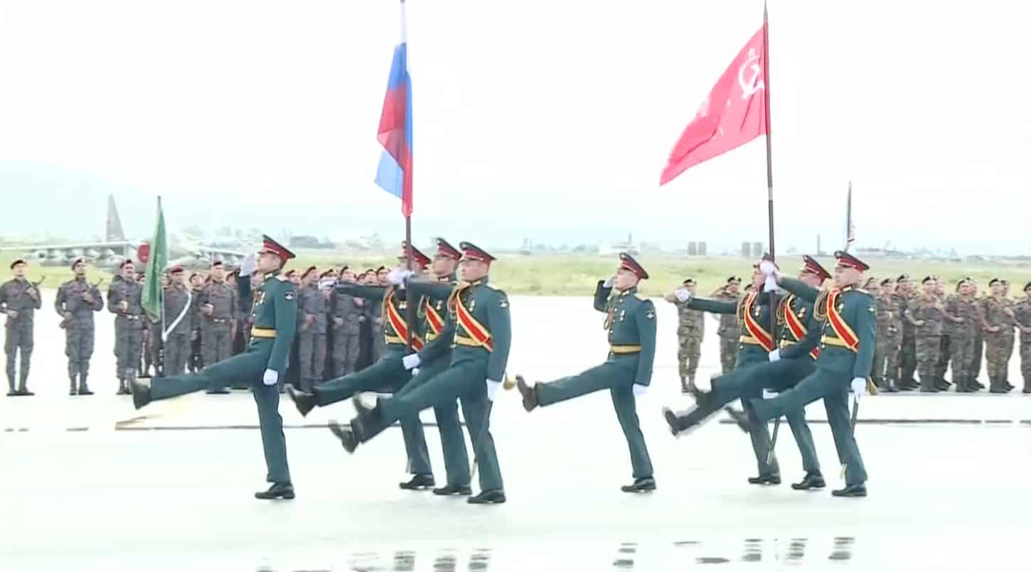 песня Победный парад на базе Хмеймим