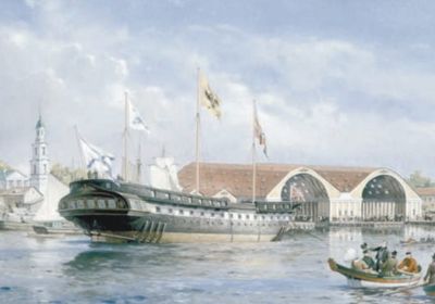 Андрей Тронь «Спуск на воду фрегата «Паллада». 1 сентября 1832 года»