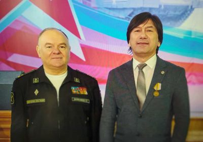 Ян Березкин награжден медалью «Генерал-майор Александр Александров»
